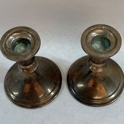 Towle Sterling Silver Weighted Candlesticks - Pair