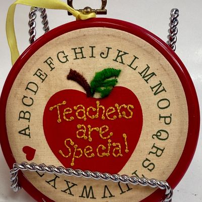 Vintage Teacher & School Miniature Collectibles Lot with Snoopy Plaque