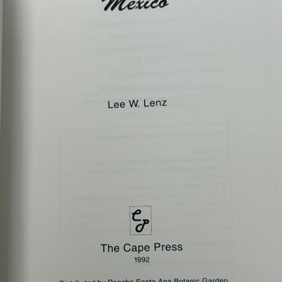 Plants of the Cape Region, Baja California Sur, Mexico by Lee W. Lenz (2 Books)