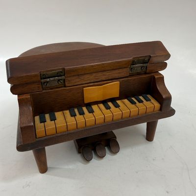 Vintage Sankyo Wooden Grand Piano Music Box