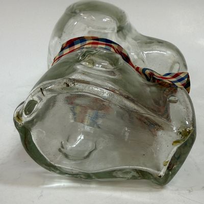 Vintage Clear Glass Snoopy Dog Character Bank
