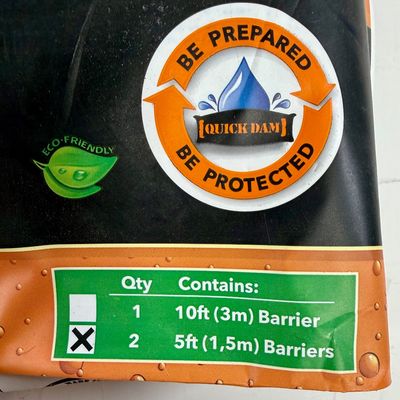 Quick Dam Flood Barriers - Two 5ft Barriers