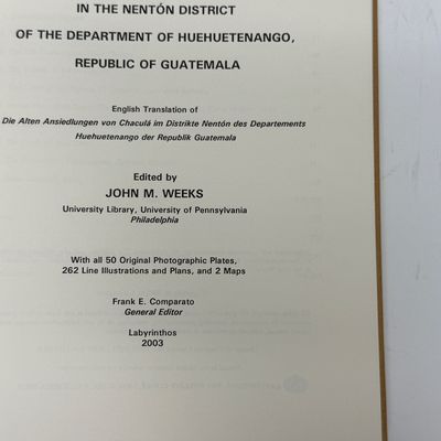 "The Ancient Settlements of Chaculá" by Eduard Seler (2003)