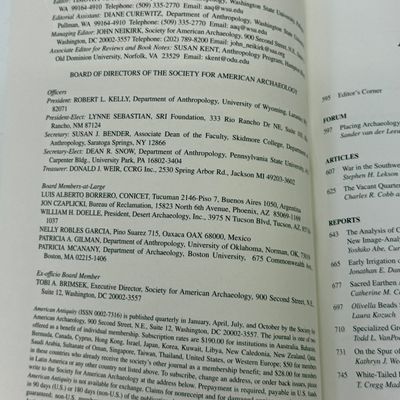American Antiquity Journal - Vol. 67, No. 4 (October 2002)