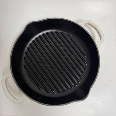 Le Creuset Enameled Cast Iron Round Grill Pan - 9 3/4 Inch