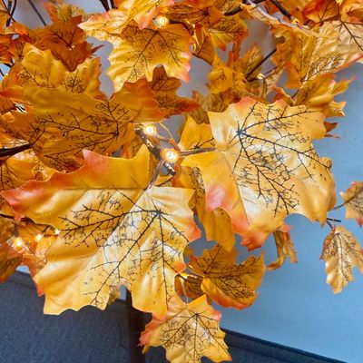 Lighted Artificial Autumn Maple Tree
