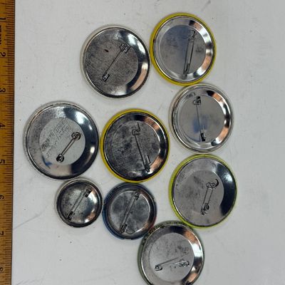 Vintage Teacher & School Advocacy Pinback Buttons - Lot of 9