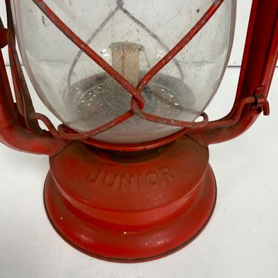Vintage Dietz Junior No. 20 Red Kerosene Lantern