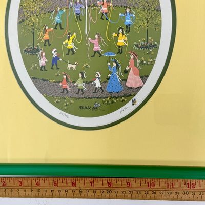 Signed & Numbered Folk Art Print 'Maypole Dance' by MRS BEE LE 208/950