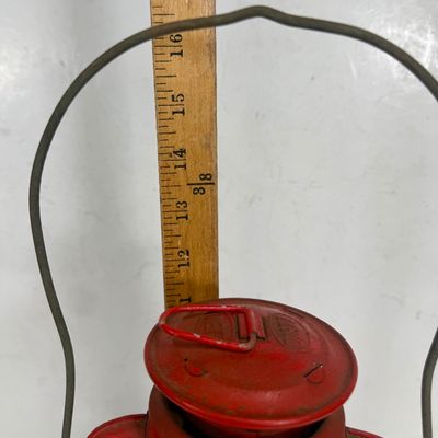 Vintage Dietz Junior No. 20 Red Kerosene Lantern