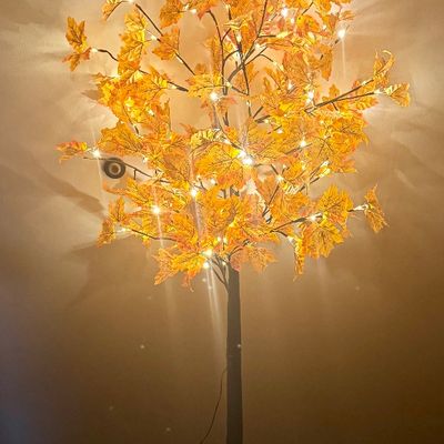 Lighted Artificial Autumn Maple Tree