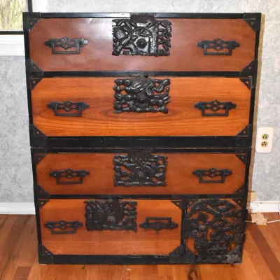 Meji Period Stacked Chests