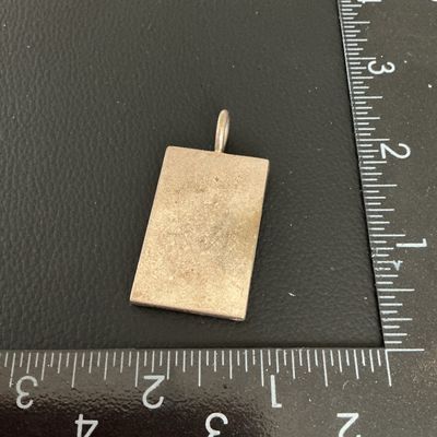 Artisan Mosaic Glass Inlay Rectangular Pendant