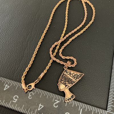 Vintage Queen Nefertiti Pendant Necklace