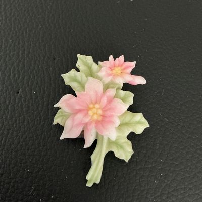 Seraphim Classics Roman Inc. Pink Floral Brooch Pin (2001)
