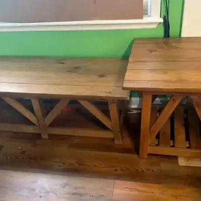 Kincaid Wood Coffee & Side Table