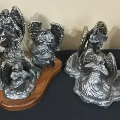 Ricker Pewter Angel Figurines