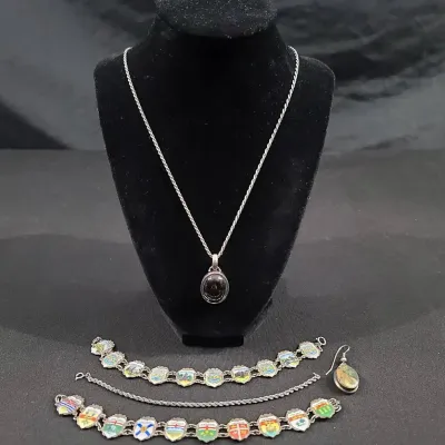 Sterling Bracelets, Earring & Necklace 