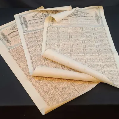 Confederate States $1,000 Bond Documents