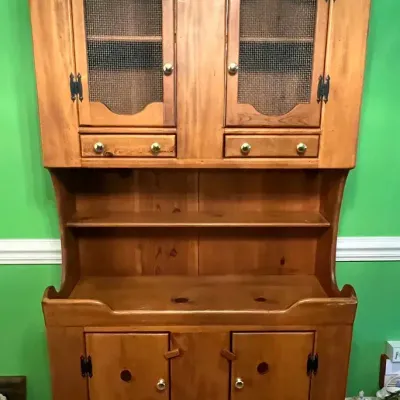 Solid Wood Farmhouse Hutch