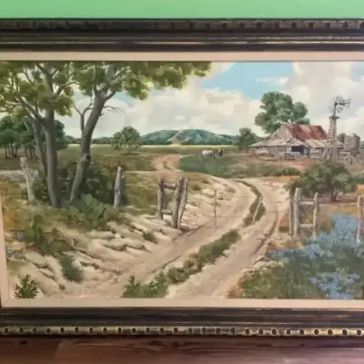 Jodie Boren 1971 Western Landscape Print