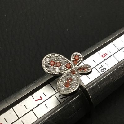 Rhinestone Crystal Butterfly Ring