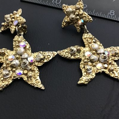 Couture Starfish Earrings Statement