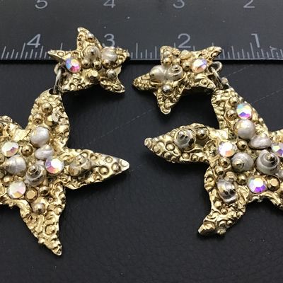 Couture Starfish Earrings Statement