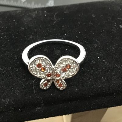 Rhinestone Crystal Butterfly Ring
