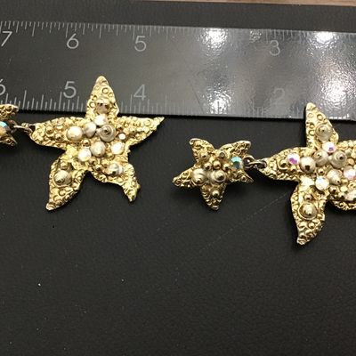 Couture Starfish Earrings Statement
