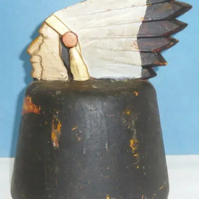 vintage cast iron Indian Chief