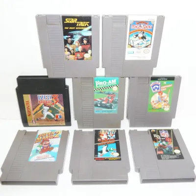 Several Nintendo games, working