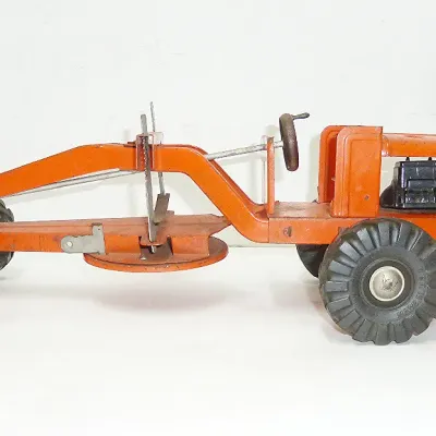 vintage steel Grader toy