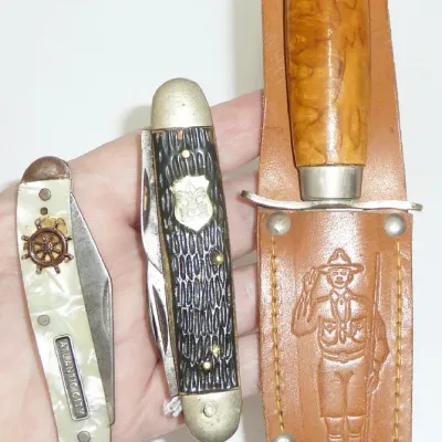 vintage knife lot, more knives