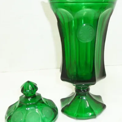 Fostoria Coin Glass covered jar