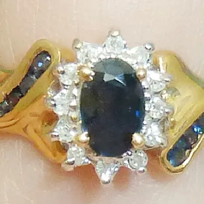 more Gold jewelry 14k Saph ring