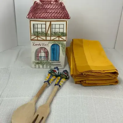 Candy Store Cookie Jar & Servers Set