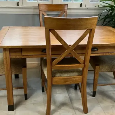 Oak Dining Table Set