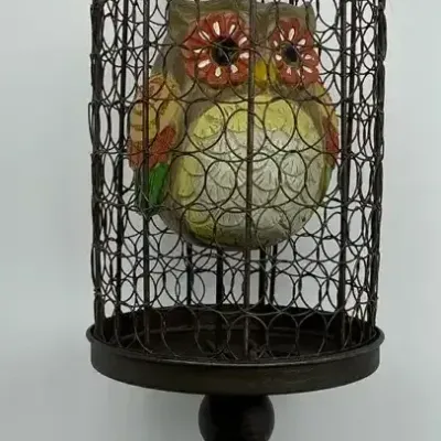 Owl Figurine & Olinal Lacquer Box
