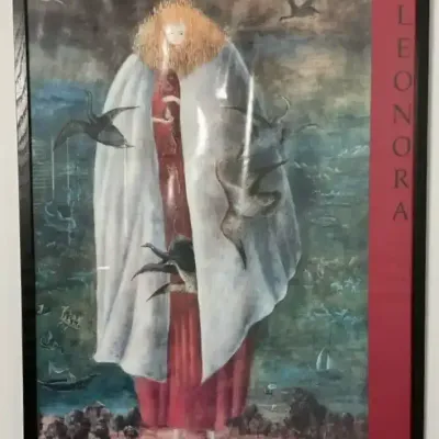 Framed Leonora Carrington Exhibition Poster