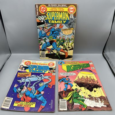 1978-1979 DC Comics Superman Family #191, #194, and World of Krypton #2 - World of Krypton #2 is part of DC's first limited series