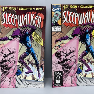 (2) 1991 Marvel Comics Sleepwalker #1 - 1st appearance and origin of Sleepwalker - Newsstand and Direct Editions