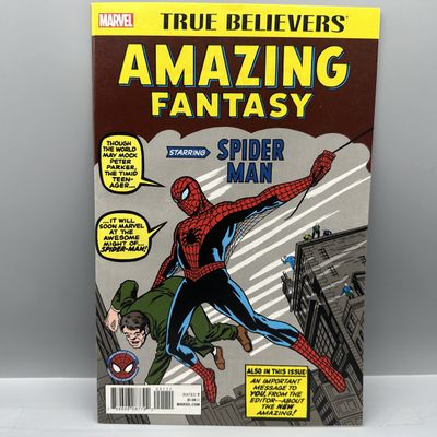 Marvel Comics True Believers: Amazing Fantasy starring Spider-Man #1 (2017) - Reprints Amazing Fantasy #15 (First appearance of...