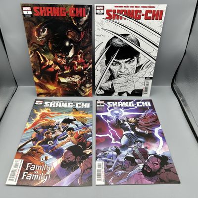 Marvel Comics Shang-Chi #1, 3, 4 & 6 (2021-2022) - Includes Store Exclusive Venomized Variant and Wolverine Sketch Variant
