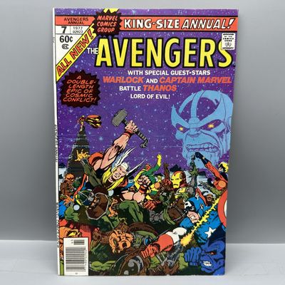 Marvel Comics The Avengers Annual #7 (1977) - Final Threat storyline - Thanos appearance - Jim Starlin story and art