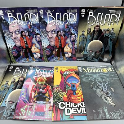 AfterShock Comics Clans of Belari #1-3, Chicken Devil #1, and Miskatonic #1 (2020-2021) - Lot of 7 - Includes 3 Retailer Incentive Variants