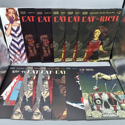 BOOM! Studios Eat the Rich #1, 2, 3 & 4 (2021) - 12 total copies including Becca Carey and Corin Howell variants - First appearance...