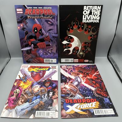 Marvel Comics Deadpool: Dracula's Gauntlet #1, Return of the Living Deadpool #1, Deadpool vs. X-Force #1 & #3 (2014-2015) -...