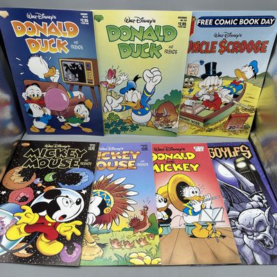 (7) Gemstone, Disney, and SLG Publishing Walt Disney and Gargoyles - Includes Gargoyles #7 and Uncle Scrooge FCBD