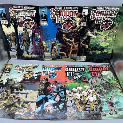 (7) 1988-1989 Marvel Comics Semper Fi' (Tales of the Marine Corps) - Marie Severin art